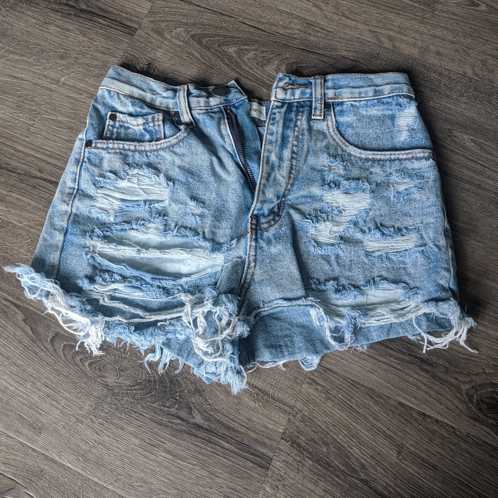 Cutoff Denim Shorts